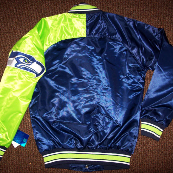 SEATTLE SEAHAWKS Starter Dugout Summer/Fall Jacket - Picture 8 of 8